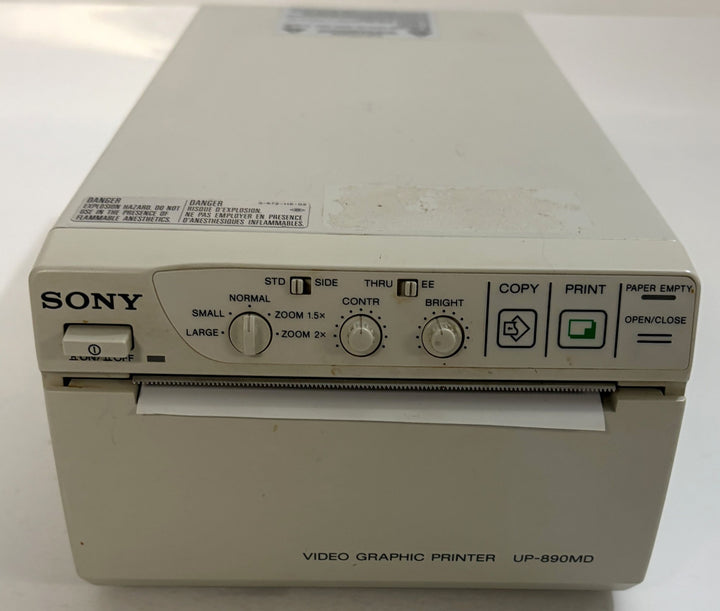 Medison SonoAce SA-600 Portable Ultrasound Machine with transducer, foot switch, and printer.