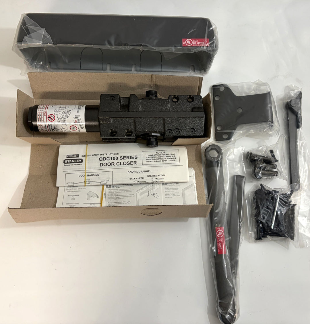 Stanley QDC111 R 690 Heavy Duty Commercial Door Closer Dark Bronze - New 73207699