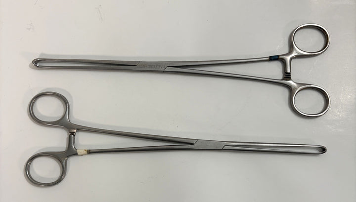 Aesculap EA018R Grasping Forceps 10" (Lot of 2)
