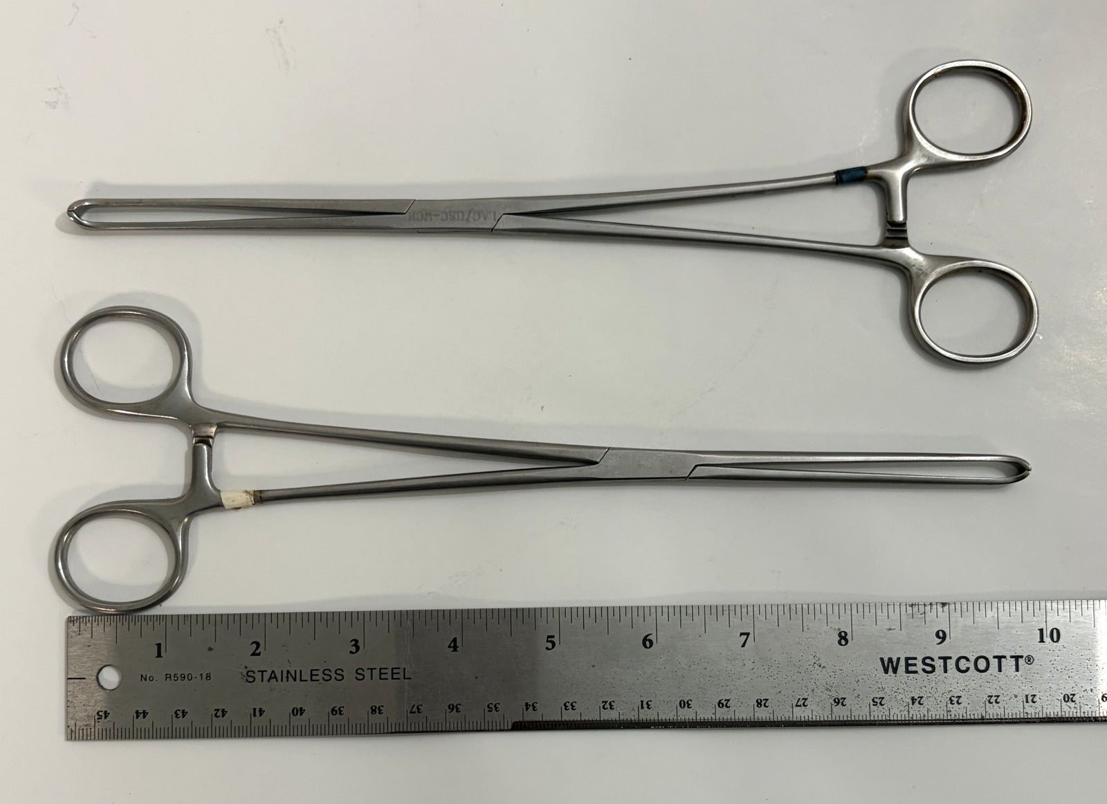 Aesculap EA018R Grasping Forceps 10" (Lot of 2)