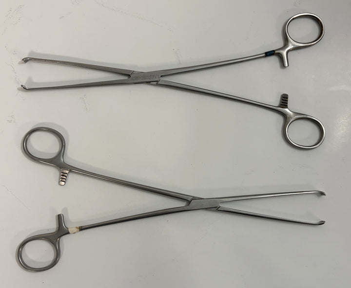 Aesculap EA018R Grasping Forceps 10" (Lot of 2)