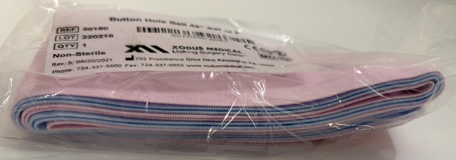 Xodus 30150 Vit-L Button Hole Belt 48" – Case of 100