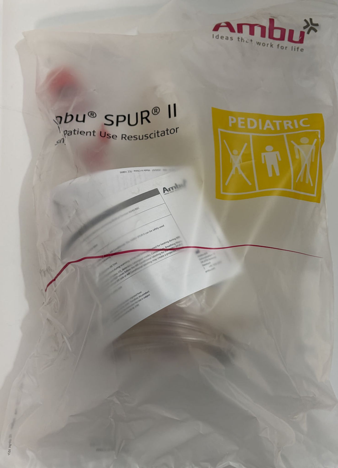 Ambu 530613001 SPUR II Pediatric Resuscitator, Case of 6