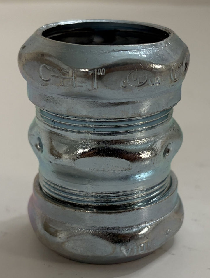 Eaton Crouse-Hinds 662 1" EMT Compression Type Coupling – 2 boxes of 25 (50 couplings total)