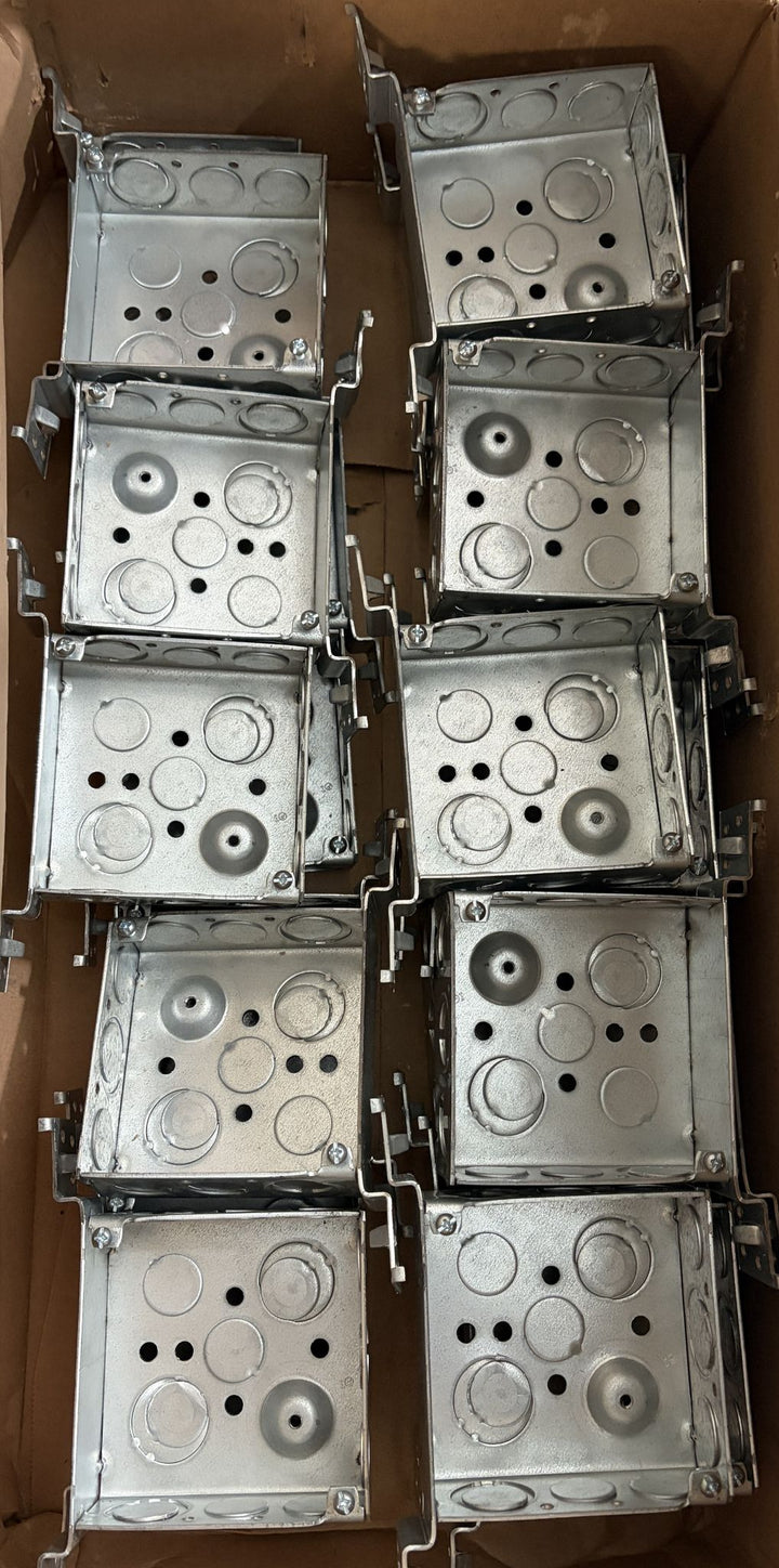 Eaton Crouse-Hinds TP423 4" Square Box, 1-1/2" Deep (25/Box)