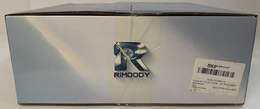 Rimoody boxed Android car stereo for 2009 to 2013 Toyota Corolla, new automotive electronics packaging with product label