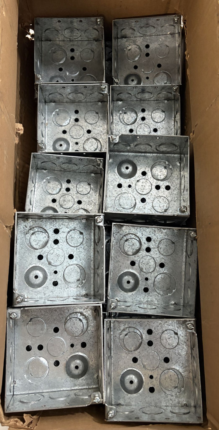 Eaton Crouse-Hinds TP403 4" Square Electrical Box (25/Box)