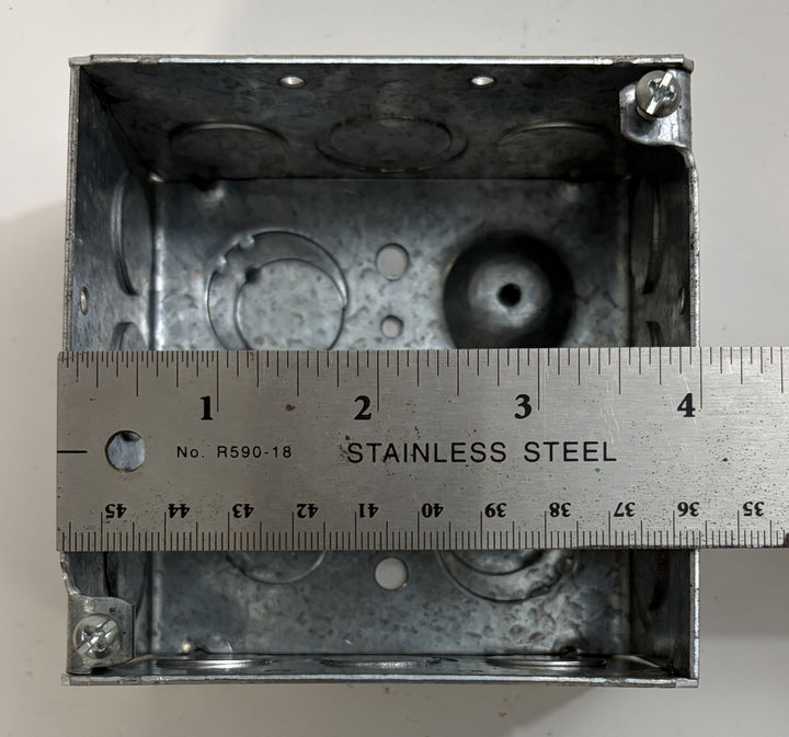 Eaton Crouse-Hinds TP403 4" Square Electrical Box (25/Box)