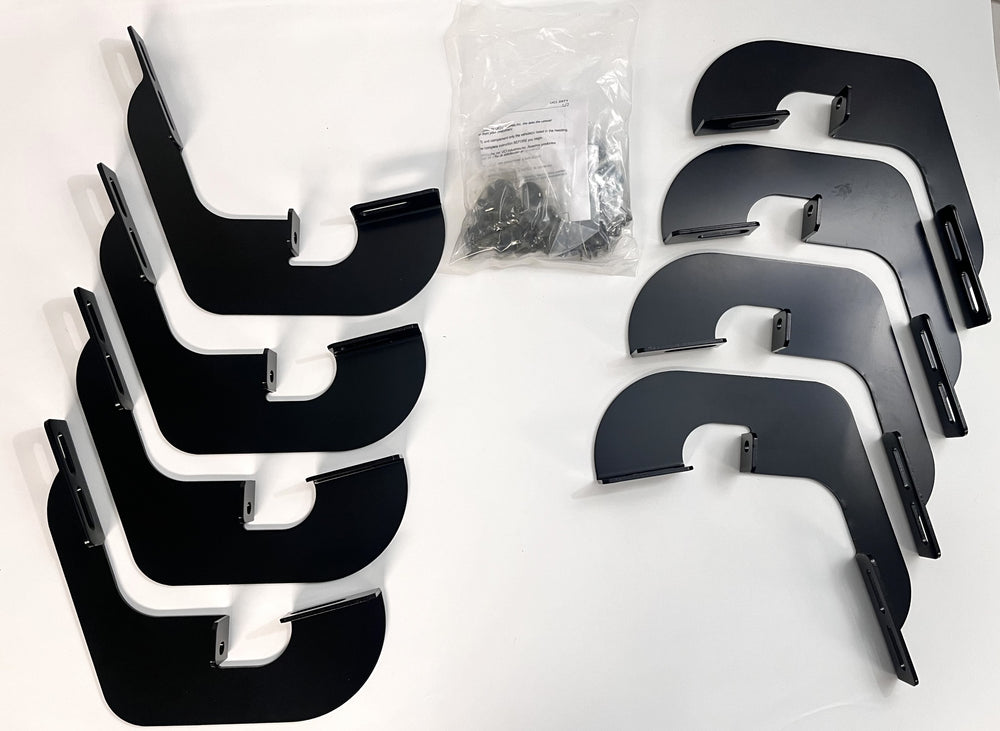 318068 Tube Step Bracket Mount Kit: Sturdy brackets for secure tube step installation on vehicles.