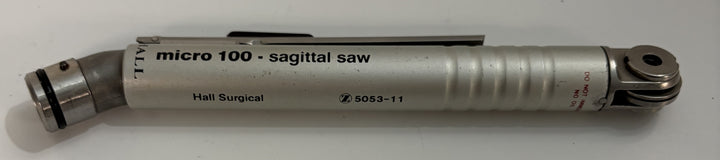 Micro 100 sagittal saw with visible branding on a white background