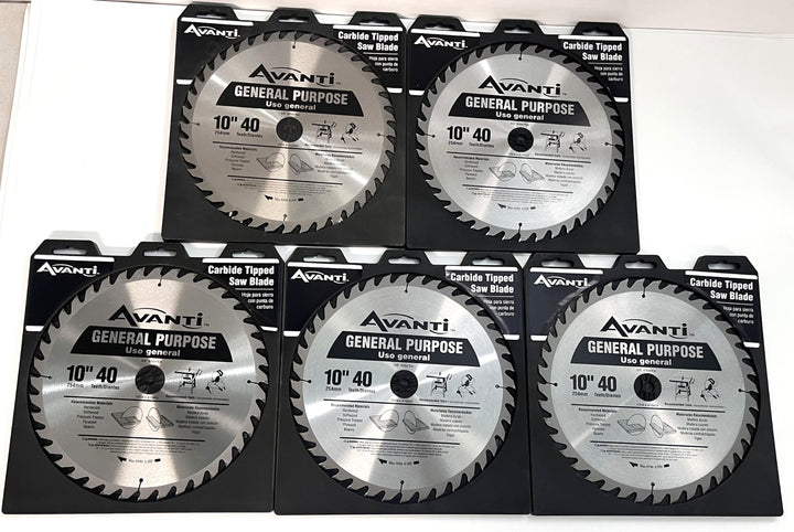 Avanti 10 inch x 40 Teeth Carbide Tipped Saw Blade General