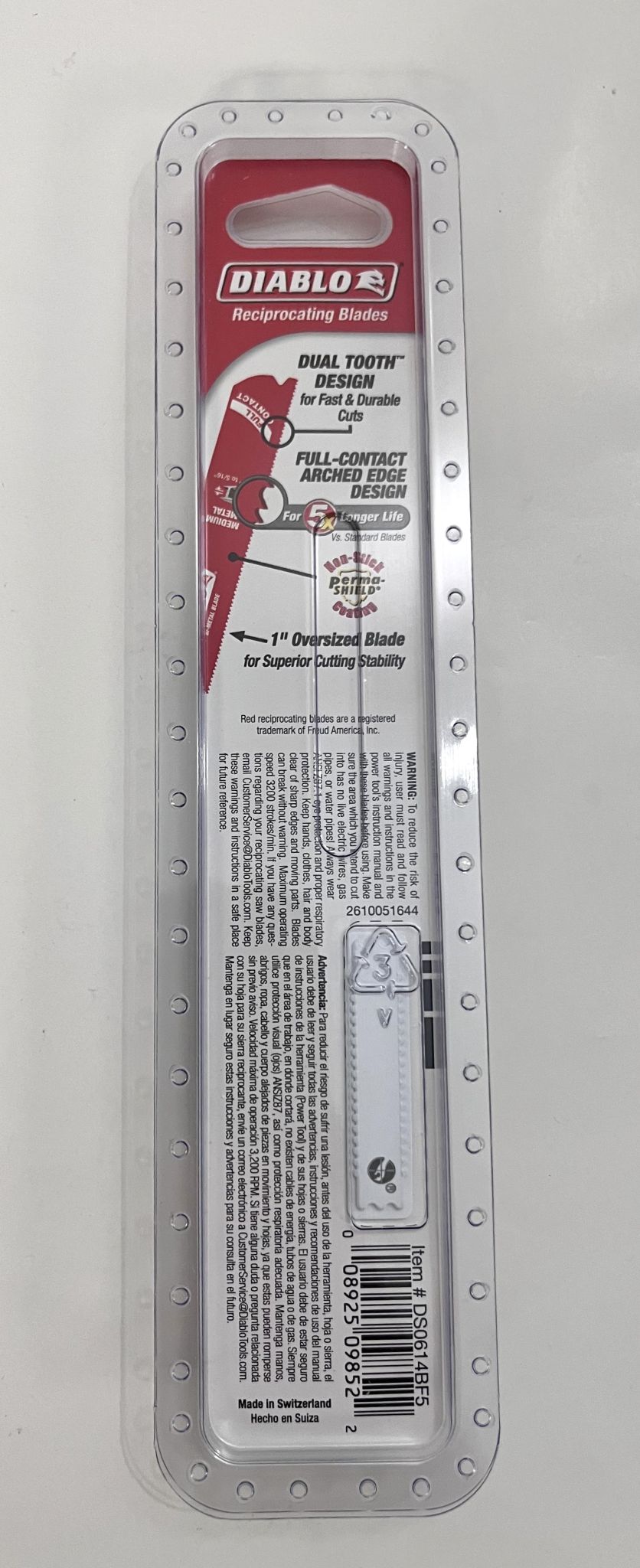 Diablo 6-inch bi-metal cutting blades (5-pack) for medium metal cutting. Durable design for efficient and precise cutting performance.