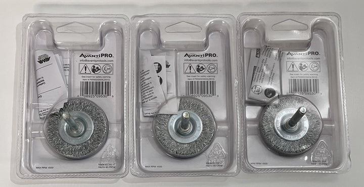 Avanti Pro PWW020WHLD01G 2" Crimped Wire Wheel (3-Pack)
