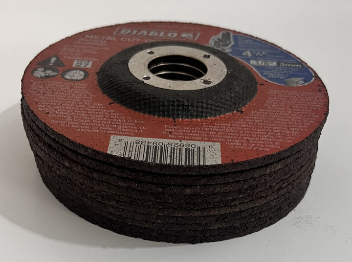 Diablo DBD045125701F 4-1/2" x 1/8" x 7/8" Metal Cut-Off Disc (10-Pack)