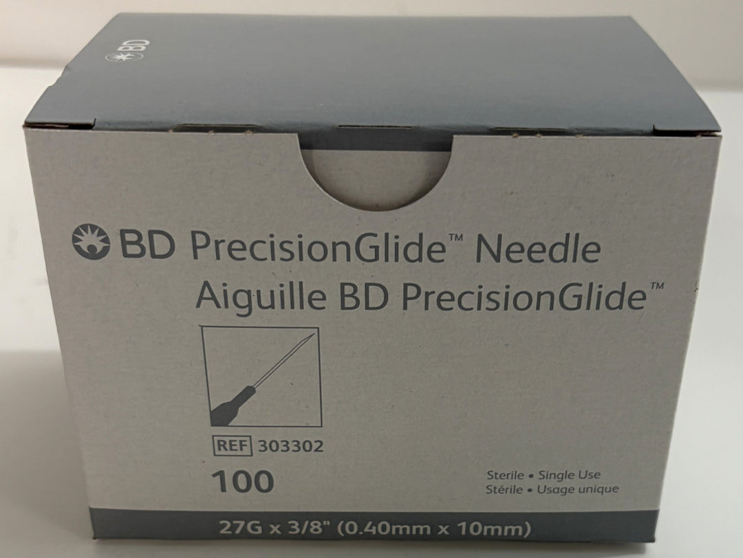 PrecisionGlide BD Needles 27 Gauge 3/8" - Box of 100