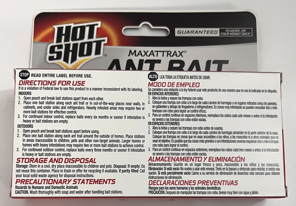 MaxAttack 0.28 oz Ant Bait, 4-Count HG-2040W, Lot of 6 Boxes, indoor and outdoor ant control.
