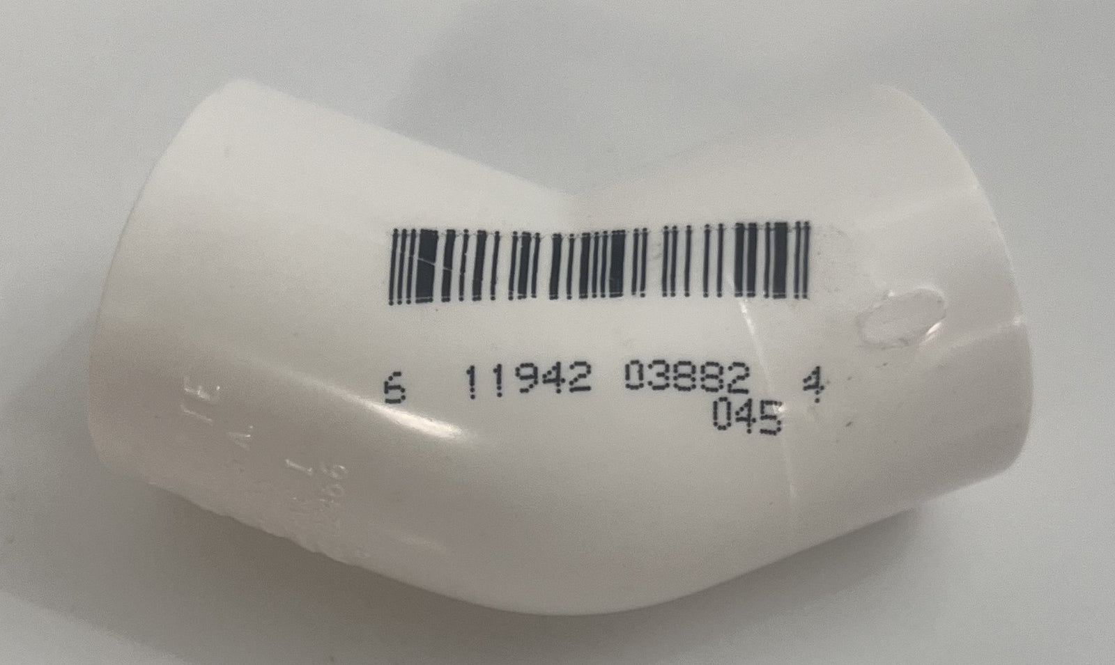 Charlotte 1/2" Schedule 40, 45-degree elbow, model 2309, durable PVC fitting for angled pipe connections; pack of 25.
