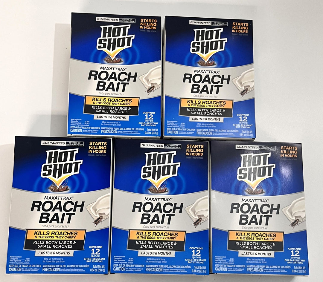 MaxAttrax 0.84 oz Roach Bait, 12 Count per Box, HG-2030W, Lot of 5 Boxes