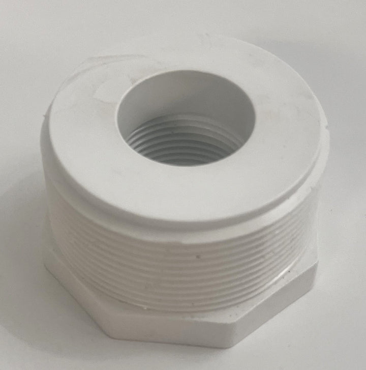 Charlotte 2" x 1" Schedule 40 reducer bushing, model 2112, durable PVC fitting for pipe size reduction; pack of 10.