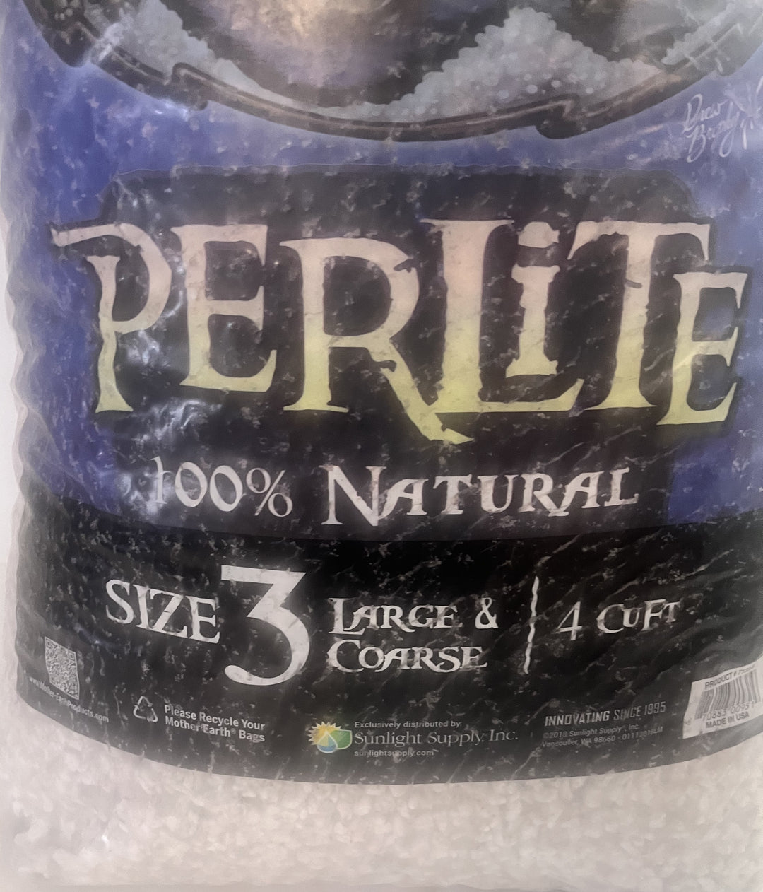 Mother Earth Large & Coarse PerLite #3 - 4 Cu Ft