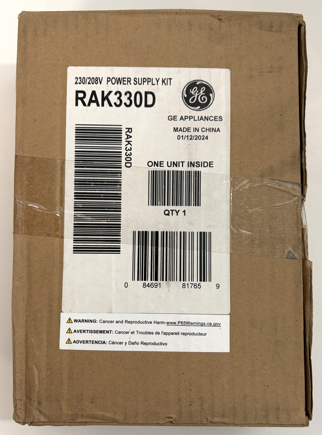GE RAK330D 30A Direct Connect Kit for PTAC Units