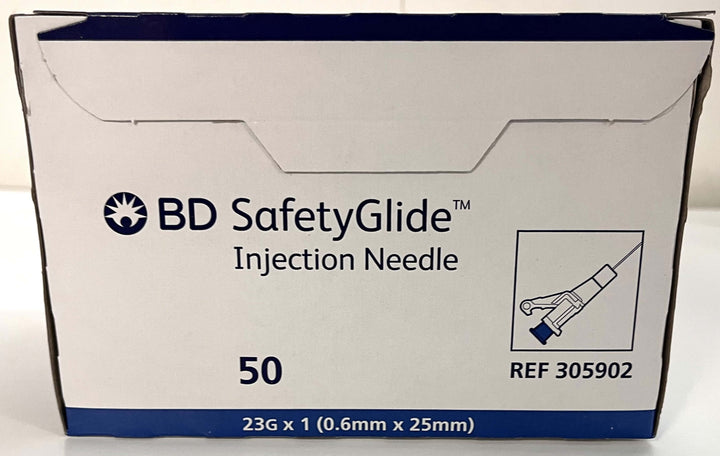 BD 305902 SafetyGlide 23G x 1" Injection Needle (50/Box)