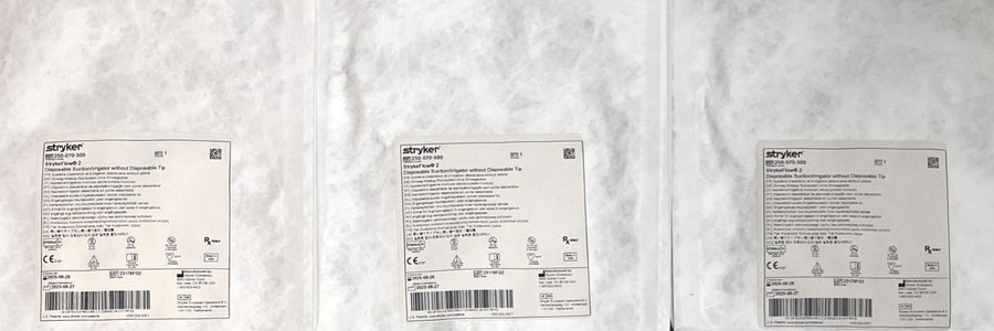 Stryker StrykeFlow 2 Suction Irrigator 3-Pack No Tip, Exp 6/26/25