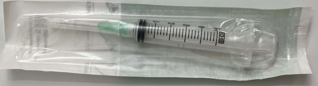 BD 309632 Luer-Lok Tip 5ml Syringe and PrecisionGlide Needle 21G x 1" (100/Box)