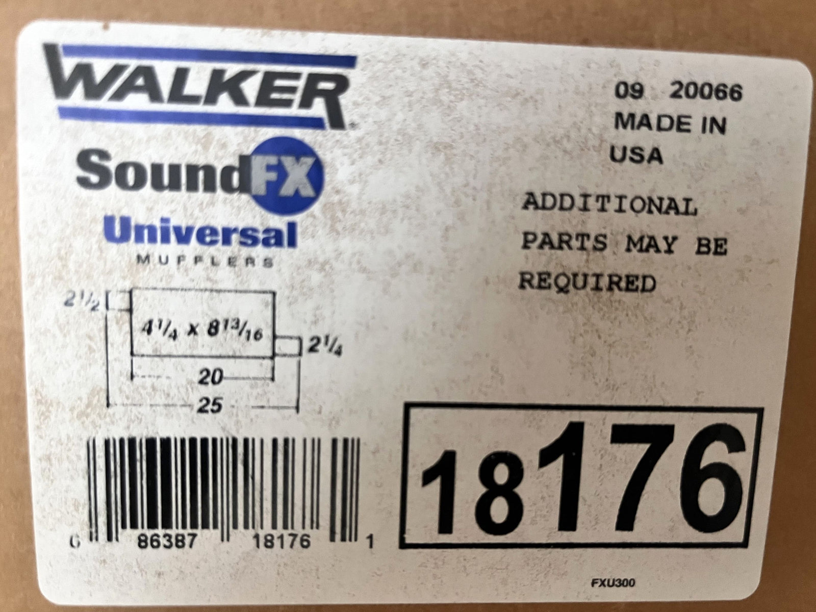 Walker SoundFX Universal Exhaust Muffler 18176