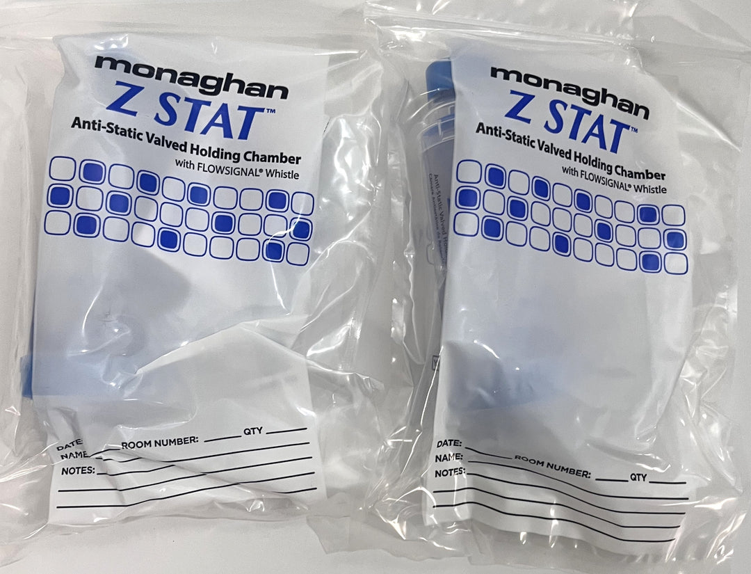 Monaghan 79710Z Z Stat Anti-Static Valved Holding Chamber w/ Mouthpiece (2-Pack)