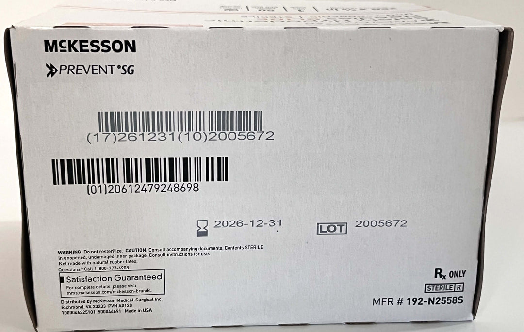 McKesson 192-N2558S Hypodermic Needle Prevent SG 25G x 5/8" (50-Box)