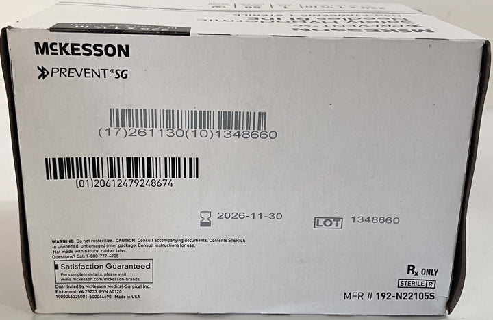 McKesson 192-N22105S Hypodermic Needle Prevent SG 22G x 1-1/2" (50-Box)