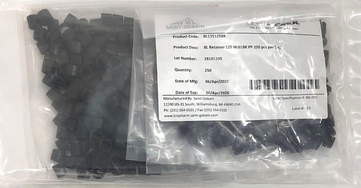 Saint-Gobain 1/4"x3/8" Tubing Retainer Barblock BL135250BK (1 Pack of 250)