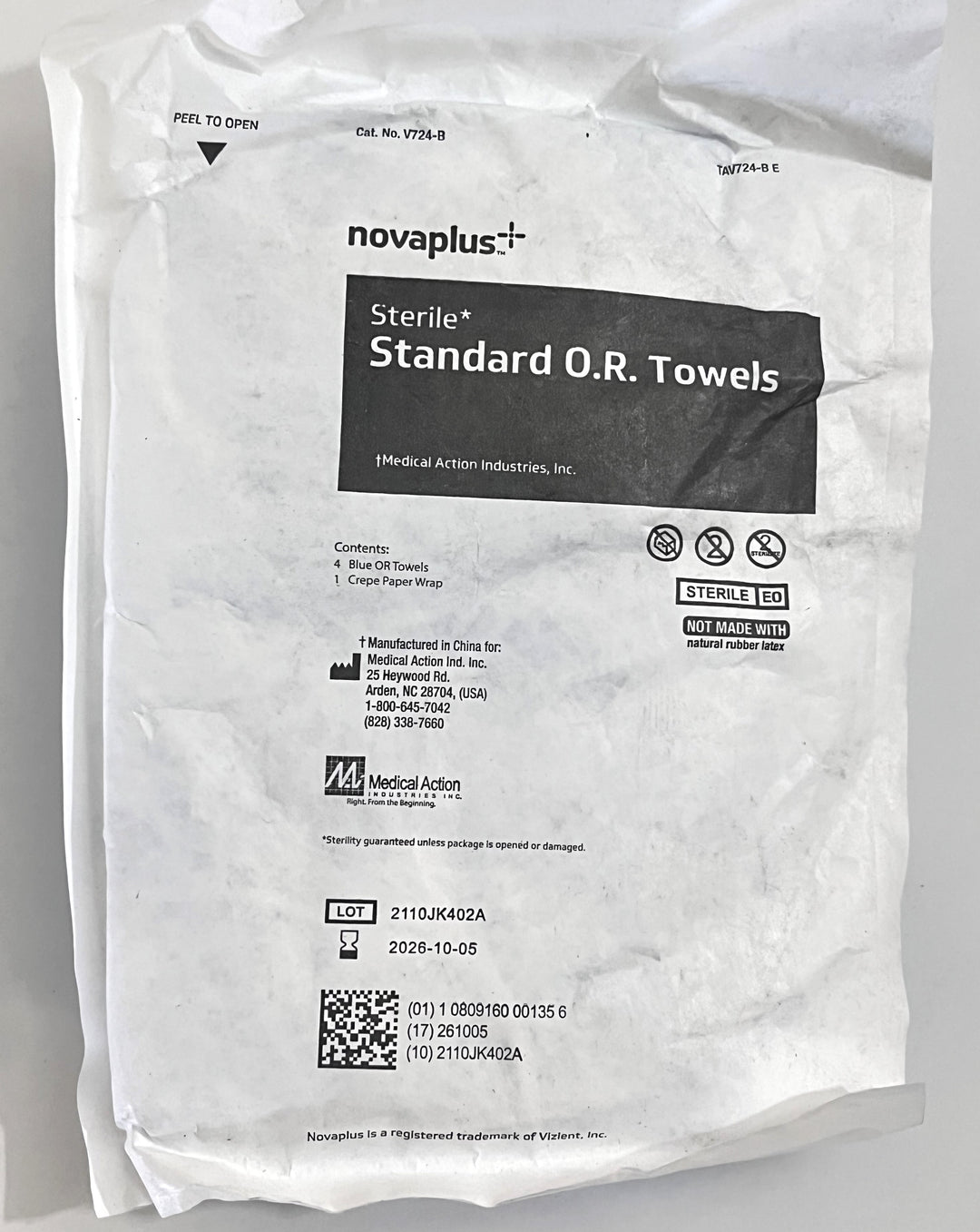Novaplus Standard O.R. Towels V724-B (20-Pack)