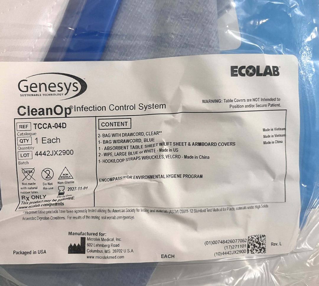 Genesys TCCA-04D Cleanop Infection Control System