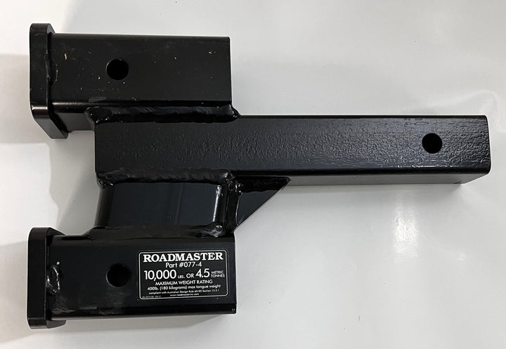 Roadmaster 077-4 Dual Hitch Receiver Adapter 4" Drop