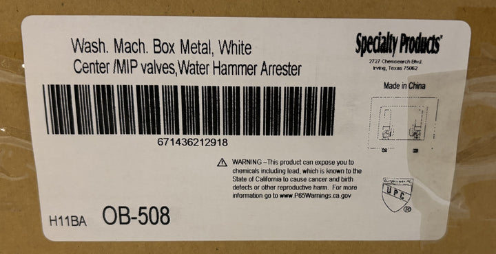 LSP P-40440 Metal Washing Machine Outlet Box Kit - New