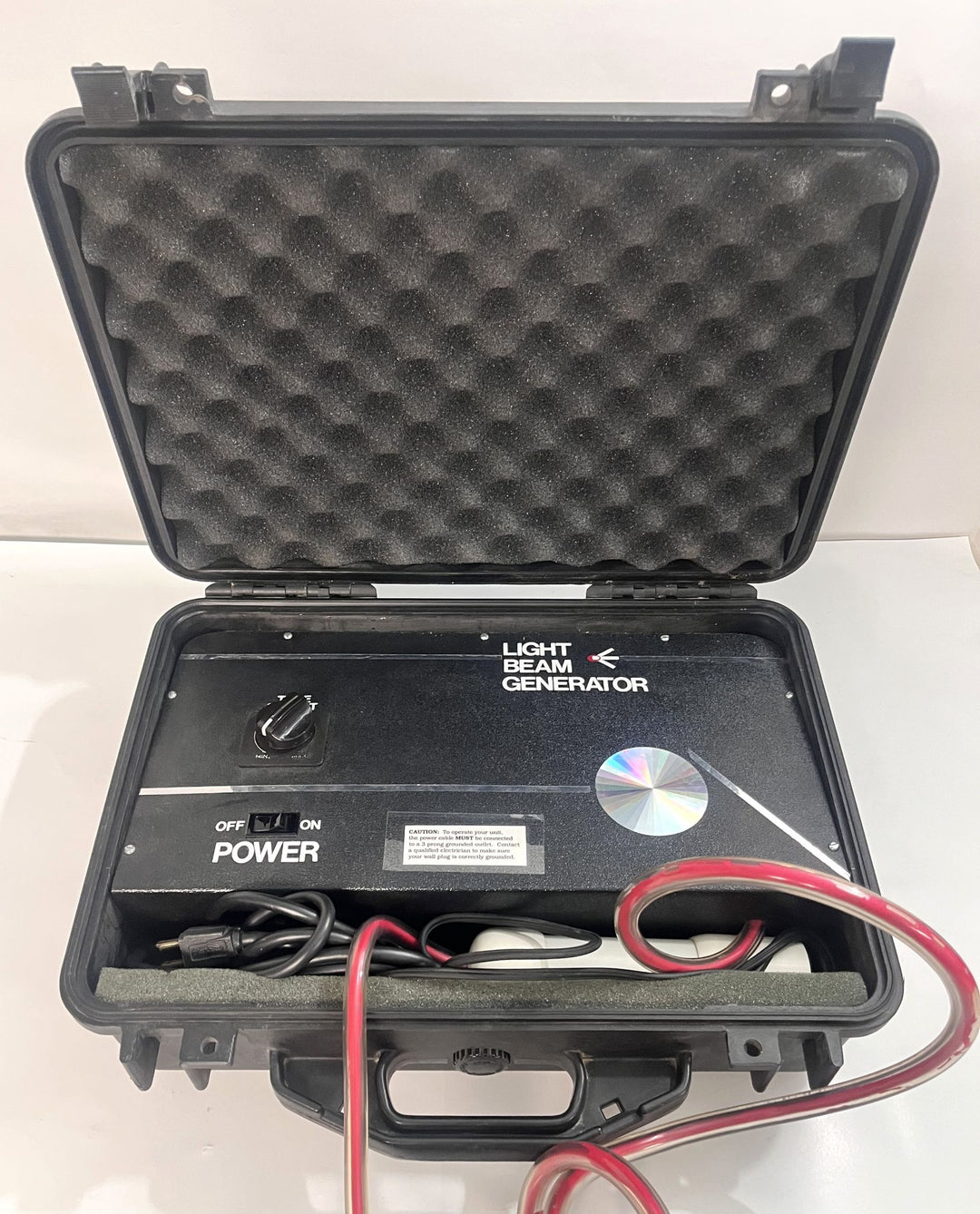 Light Beam Generator w/ Carrying Case – For Parts or Repair