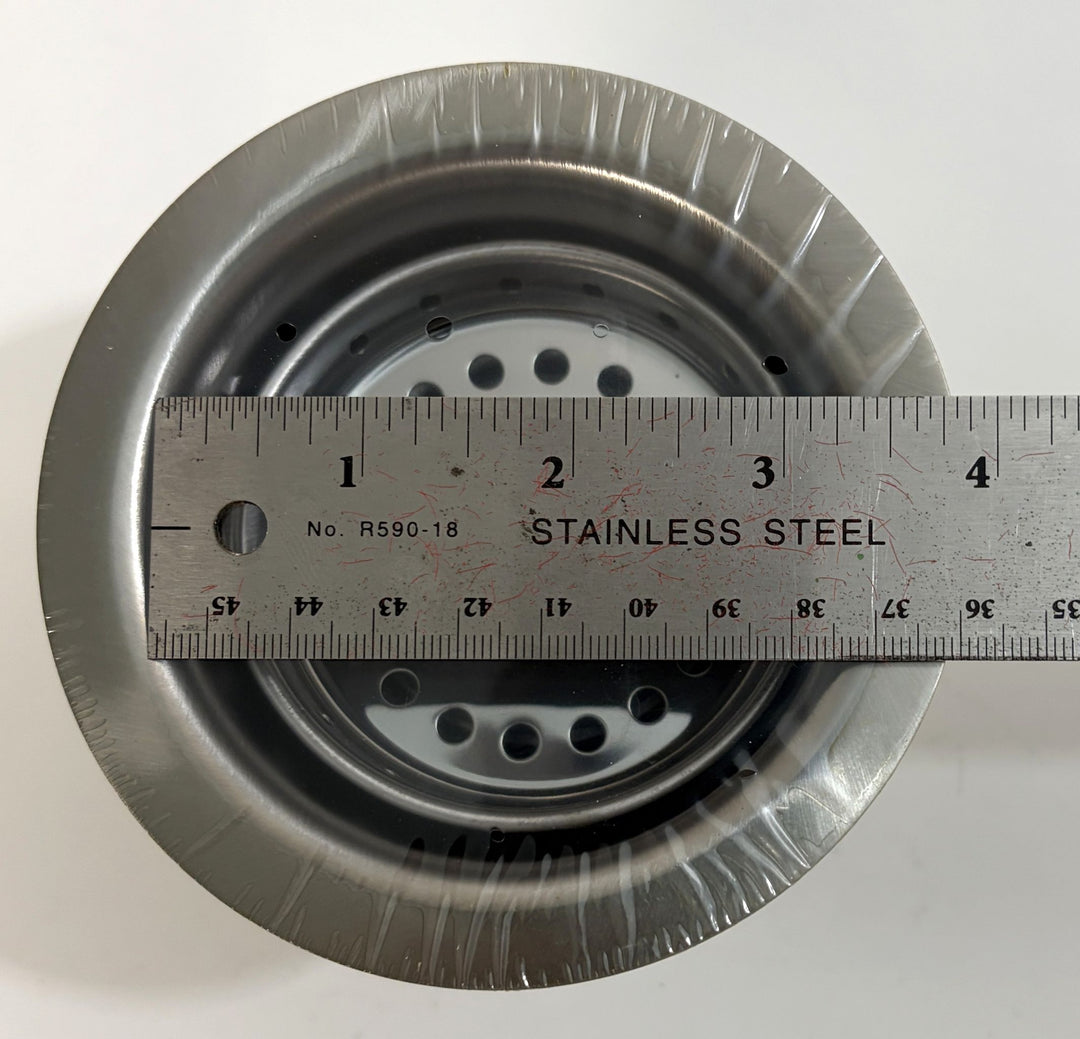 Maintenance Warehouse Sink Strainer Chrome 3.5–4" Drain w/ Putty Ring