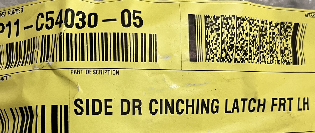 Lucid Air P11-C54030-05 Front Left (driver-side) Door Cinching Latch Assembly OEM 2022-2025