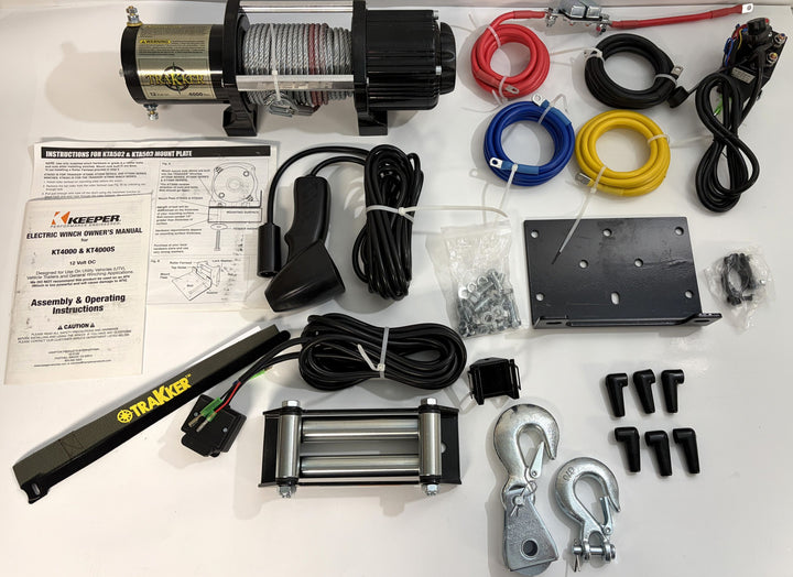 Keeper KT4000 Electric Winch - 4,000 lb. Capacity - New Open Box