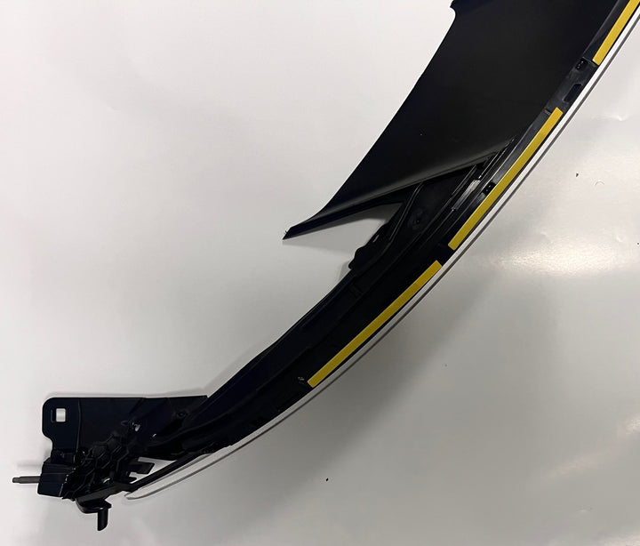 Front view of Lucid P11-L130K1-08 Nose Lamp SAE with Platinum and Polish Foil finish, OEM 2022–2025.
