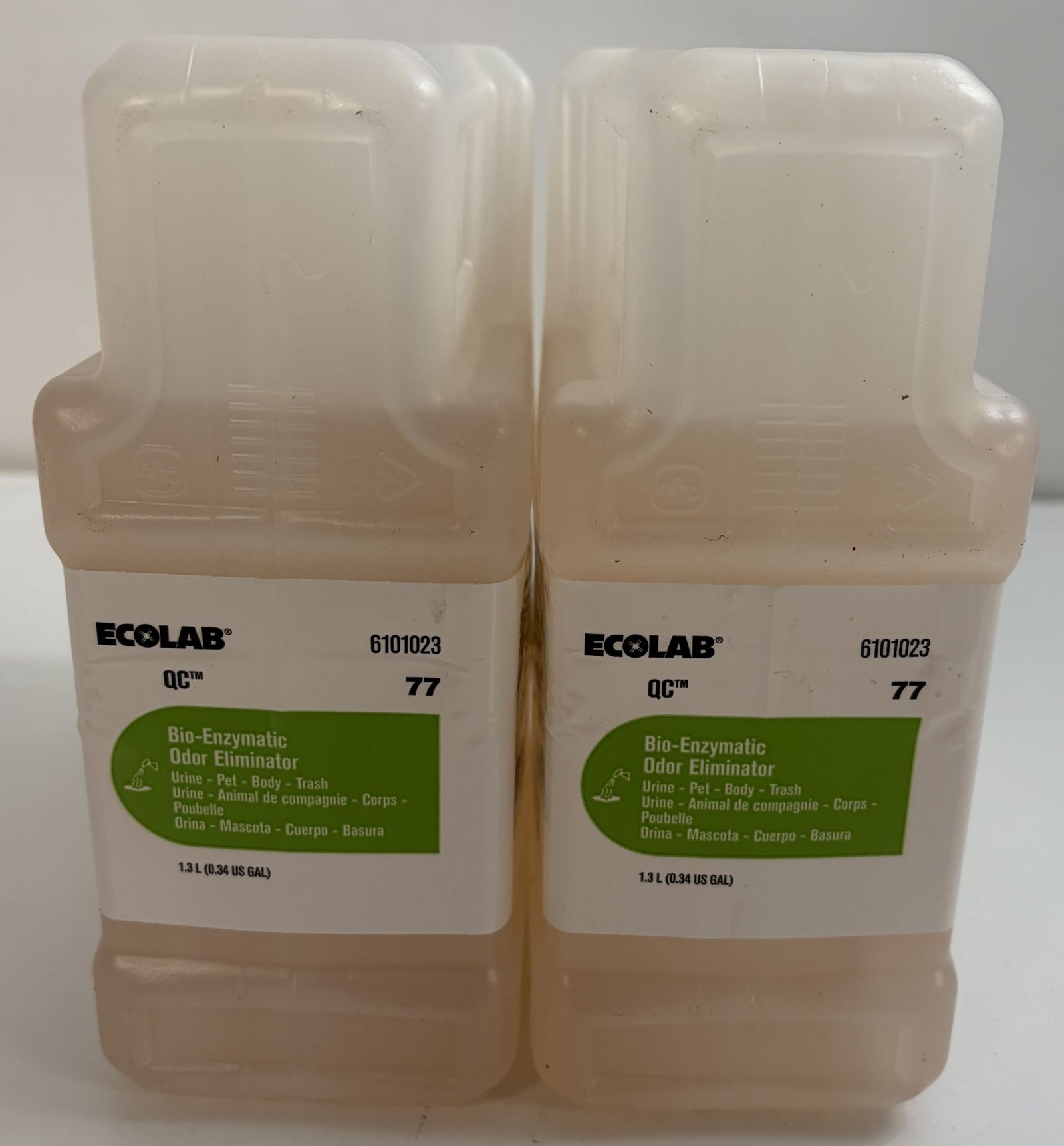 Ecolab 6101023 Bio-Enzymatic Odor Eliminator Case of 2 (2x1.3L) New