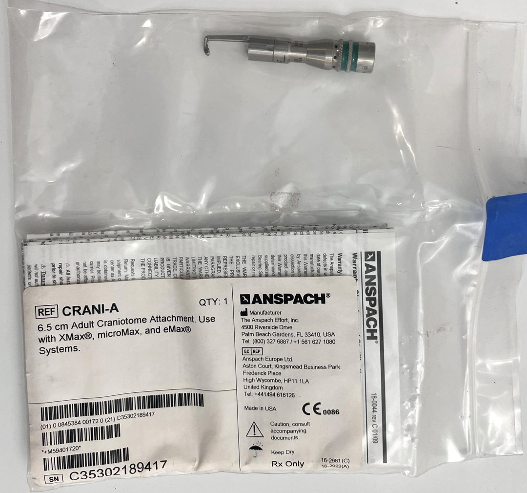 Anspach CRANI-A 6.5cm Adult Craniotome Attachment