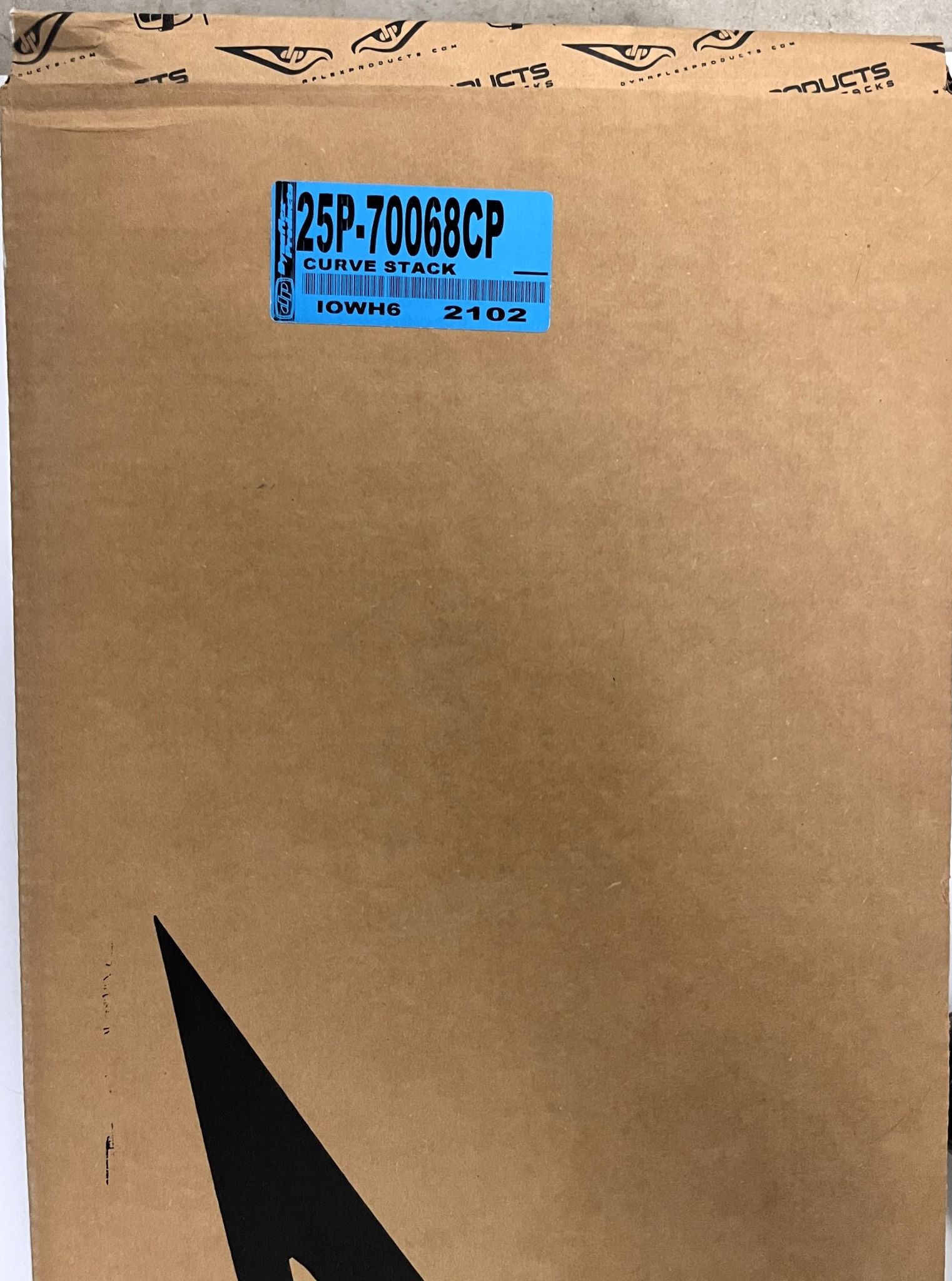 Dynaflex 25P-70068CP 7" Chrome Curve Exhaust Stack, 68" Long