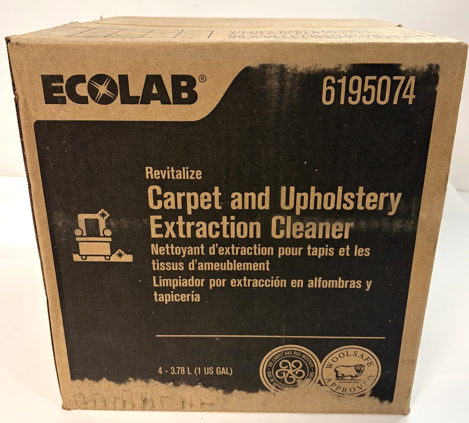 Ecolab Revitalize Deep Clean Carpet Extraction Cleaner – Case of 4 Gallons 6195074