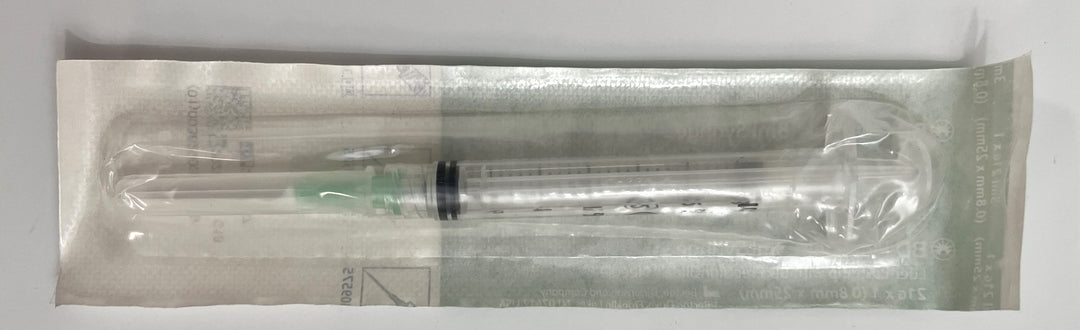 BD 309575 3ml Syringe LL Tip with 21G x 1" PrecisionGlide Needle