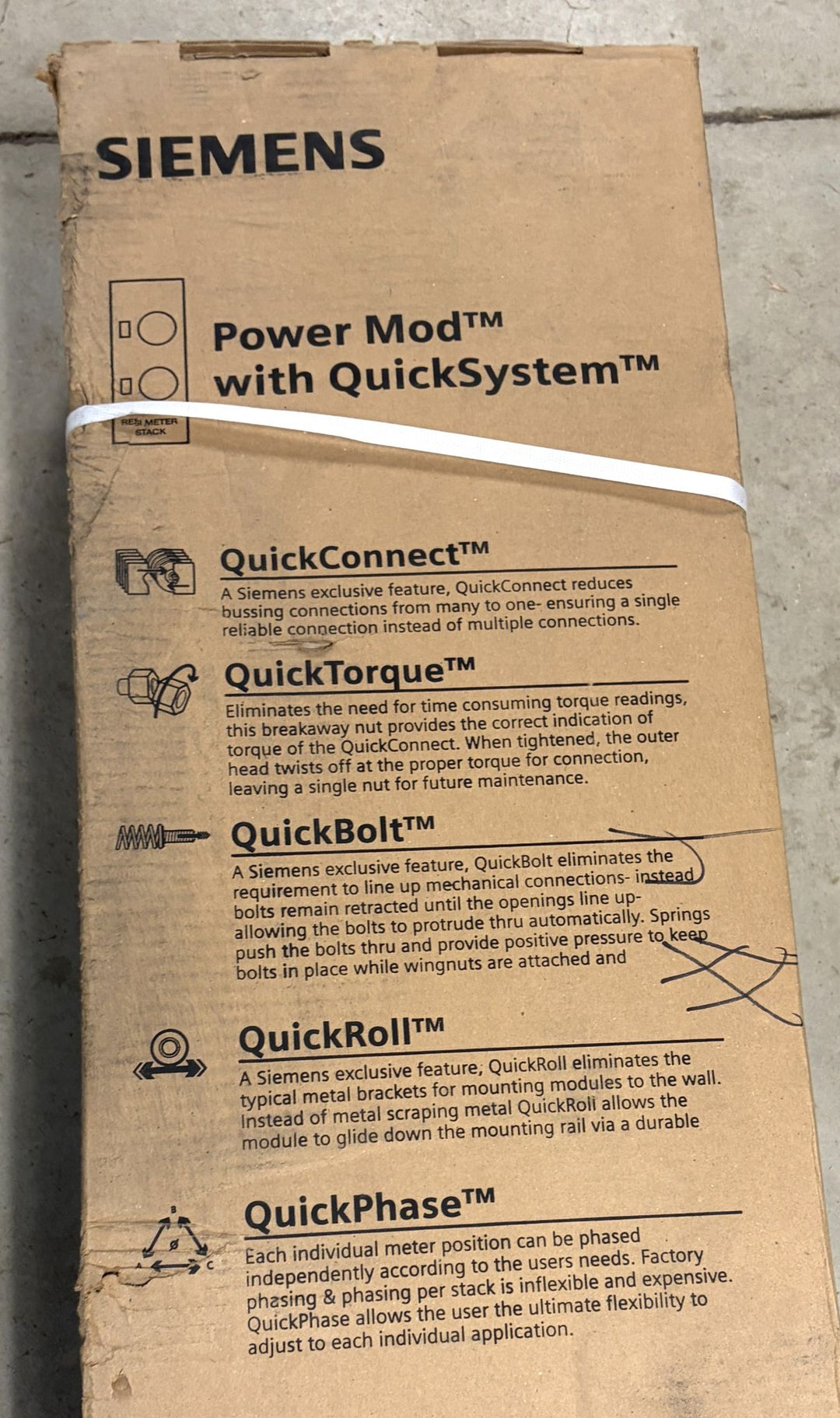 Siemens QuickSystem Modular Meter Center WM52125J 240V 5 Position Ring Type