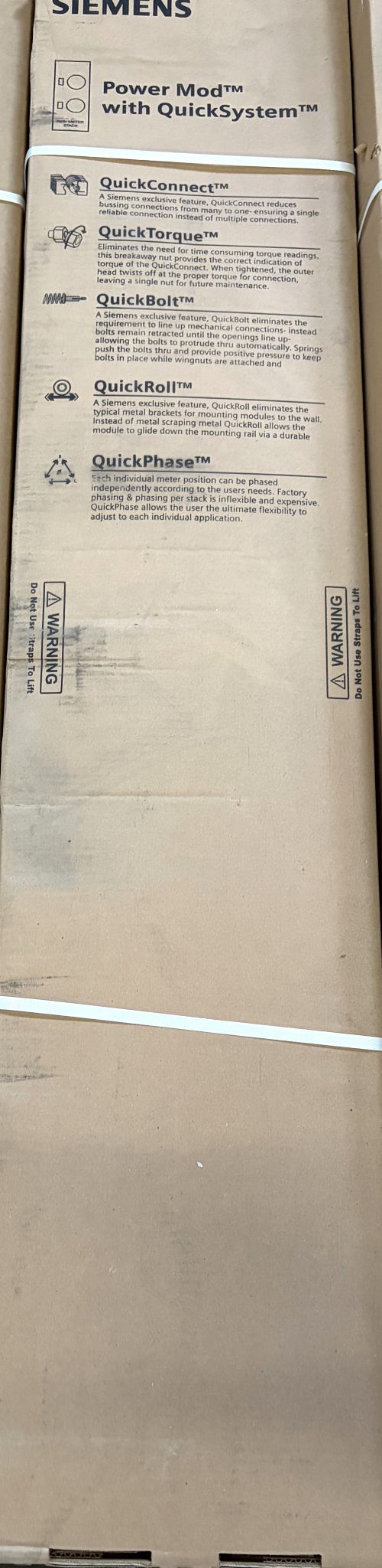 Siemens QuickSystem Modular Meter Center WM52125J 240V 5 Position Ring Type