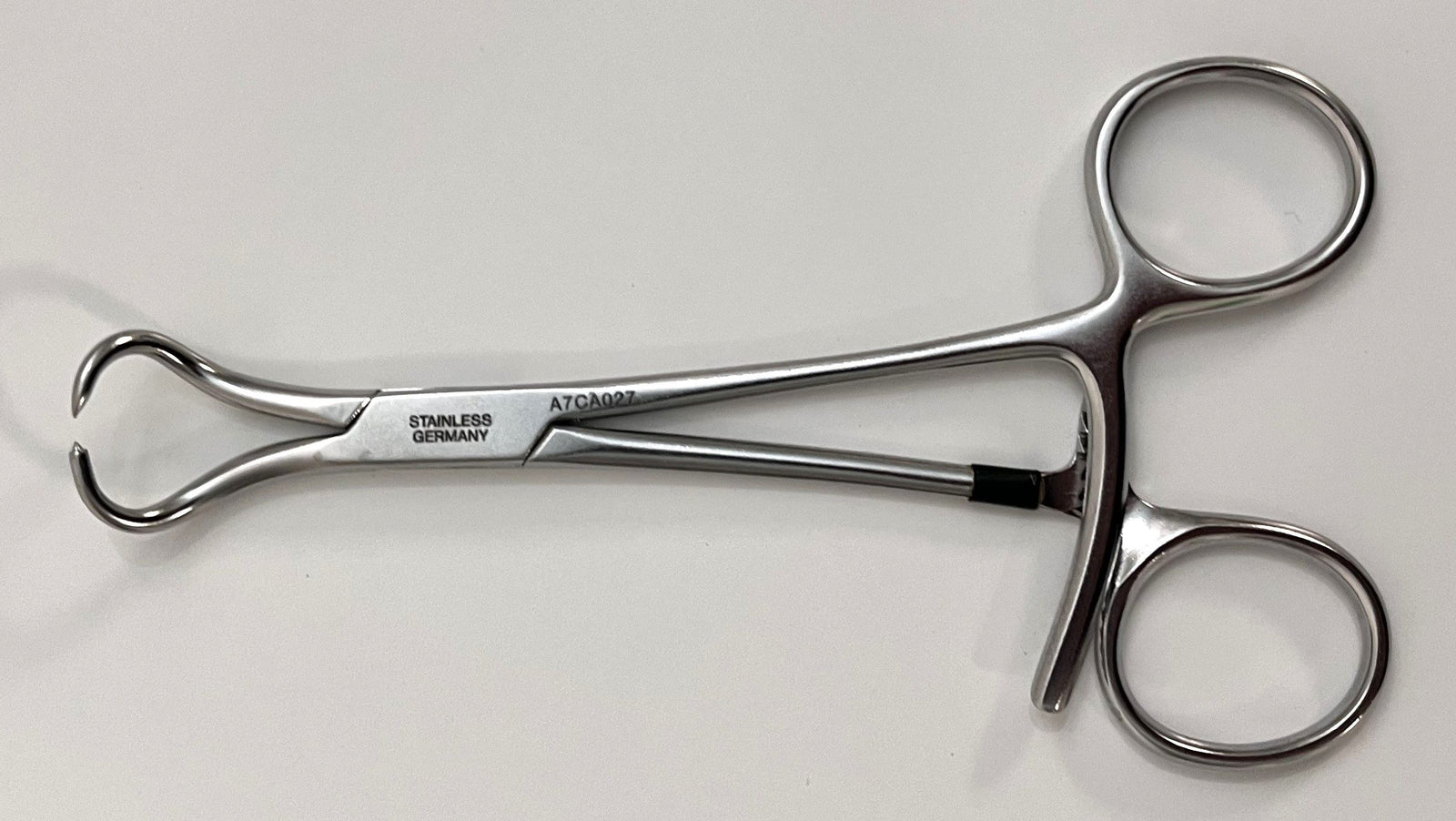 Pre-owned Reduction Forceps with Points & Ratchet (Ref: 399.97), orthopedic surgical instrument.